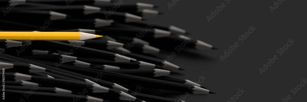 Infinite pencils background, education and creativity theme, original 3d rendering Infinite pencils background, education and creativity theme, original 3d rendering