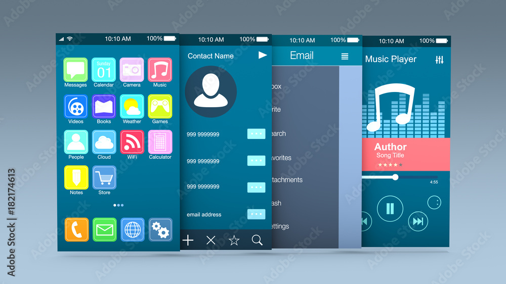 Fototapeta premium concept of mobile apps