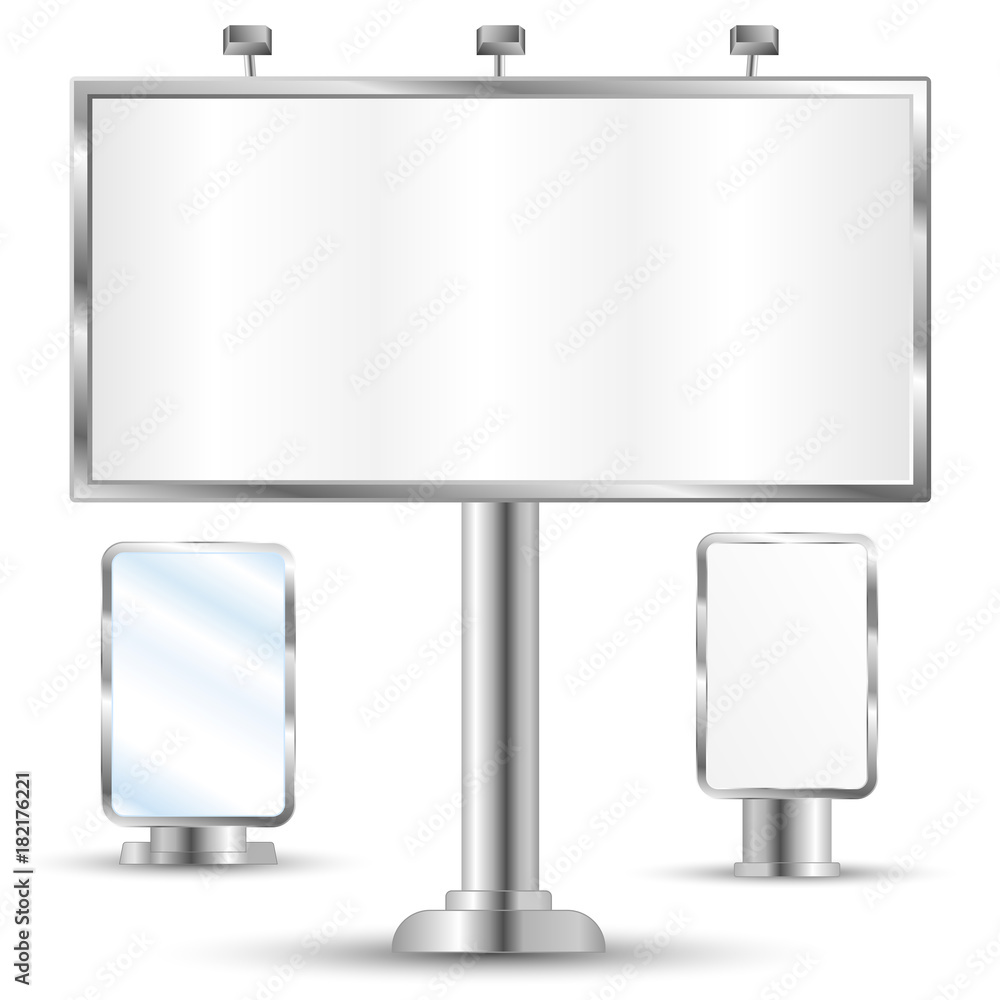 Blank billboard vector Blank billboard vector