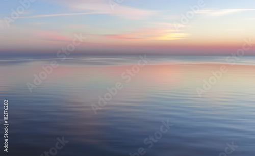 Colorful sunset in blur 