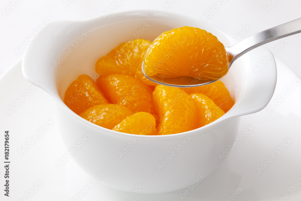 Mandarin Oranges and Spoon Mandarin Oranges and Spoon