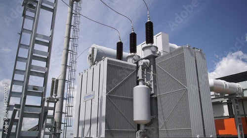 Transformer at power station