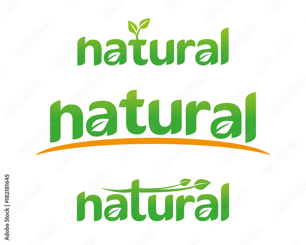 fresh natural sign label logo fresh natural sign label logo