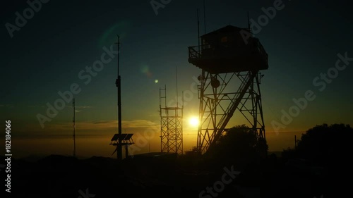 Sony_Alpha_A6300_Timelapse_Oak_Flat_Fire_Lookout_Sunset_whole_tower_view_from_bottom.mov photo