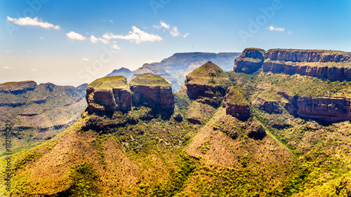 Three Rondavels of Blyde River Canyon Nature Reserve on the Panorama Route in Mpumalanga Province of South Africa
