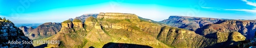 Mountain ranges of Blyde River Canyon Nature Reserve on the Panorama Route in Mpumalanga Province of South Africa