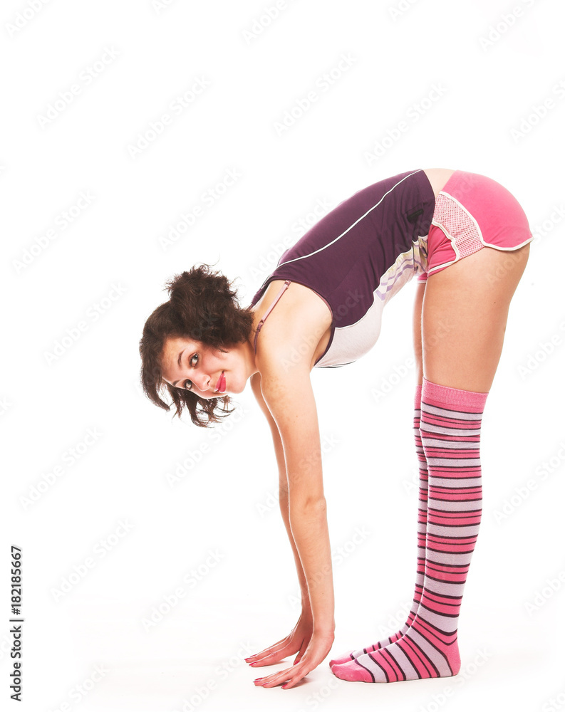 Young beautiful woman in fitness Young beautiful woman in fitness