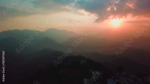 Wallpaper Mural Sunset above valley in the Himalaya mountains, Nepal Torontodigital.ca