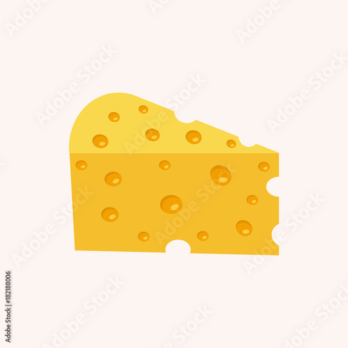 Cheese vector illustration.
