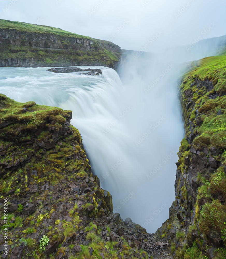 Fototapeta premium Gullfoss Waterfall, tourist attraction of Iceland