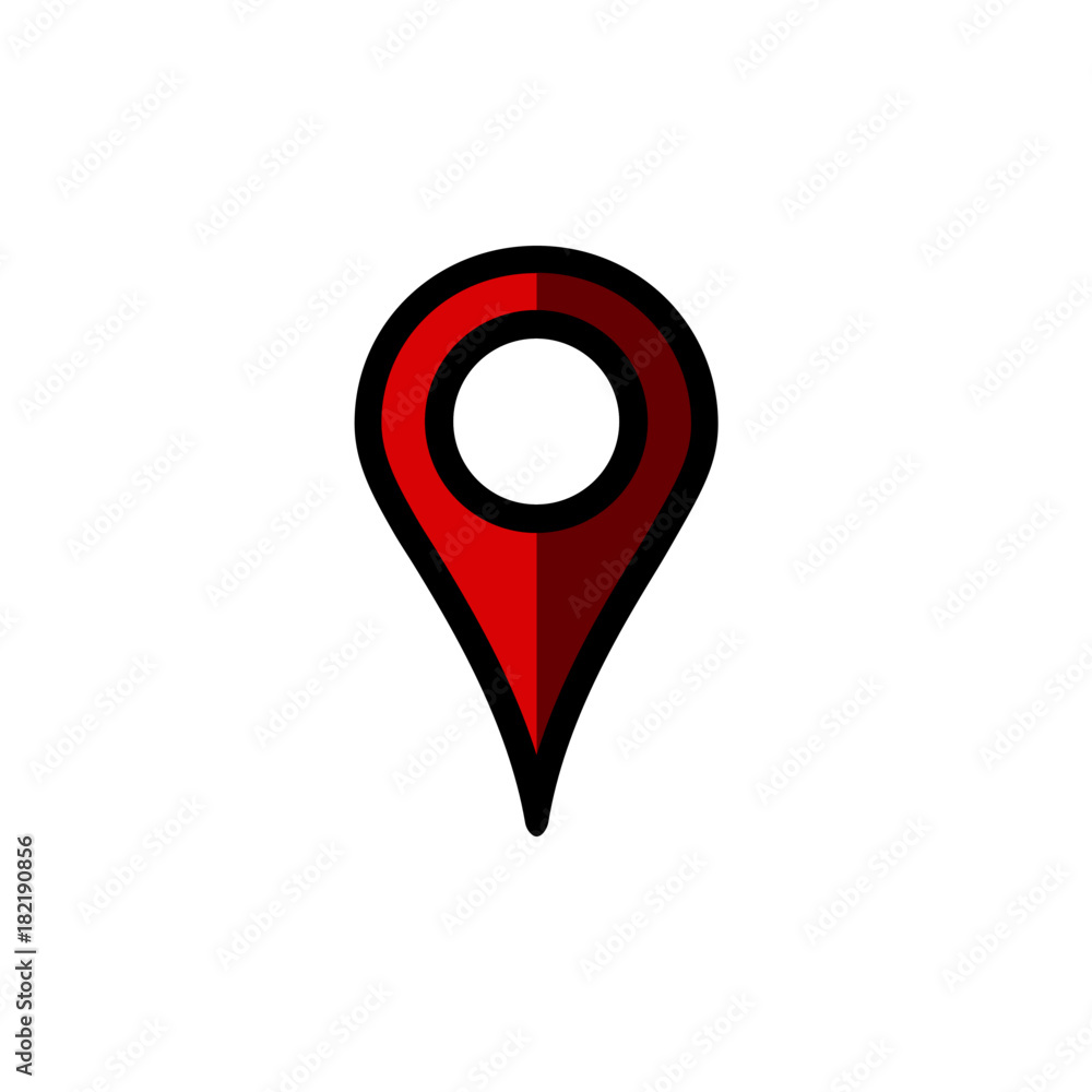 Map pin icon, location marker
