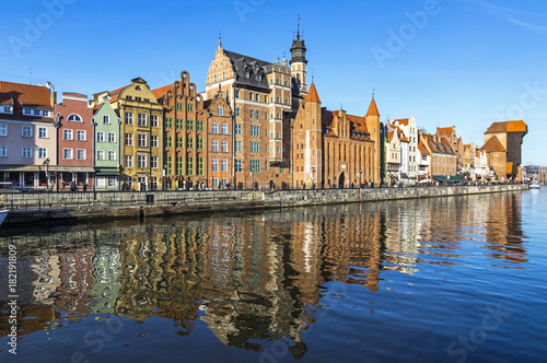 Colourful historic houses in Gdansk Old Town, Poland © katatonia
