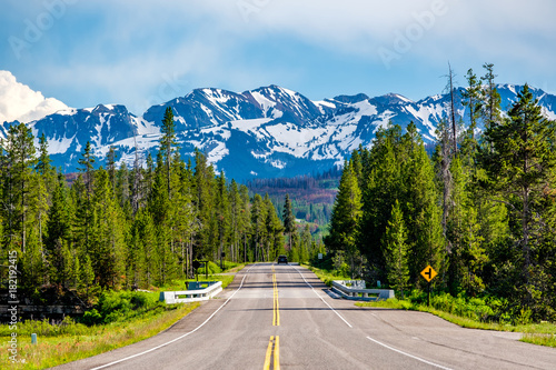 Road from Yellowstone to Grand Teton