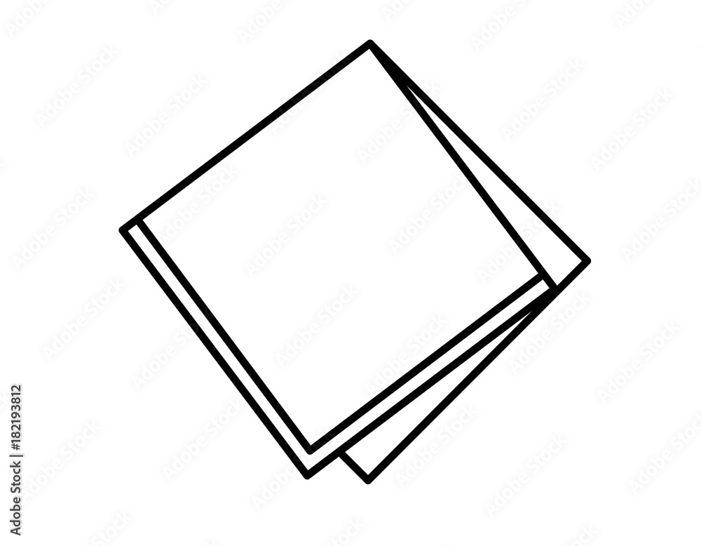 ハンカチ(線画、線) ハンカチ(線画、線)