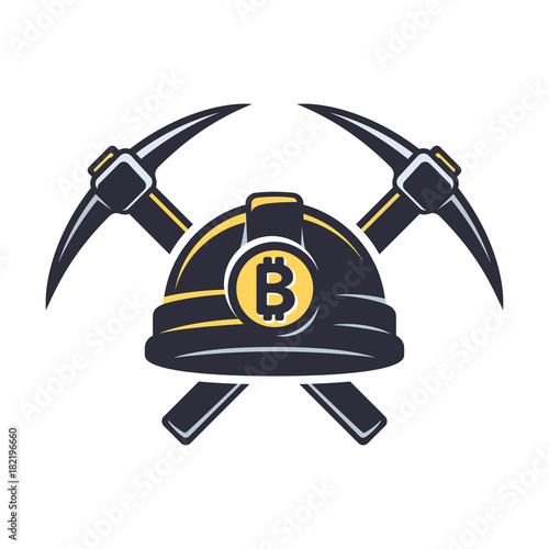 Bitcoin mining logo