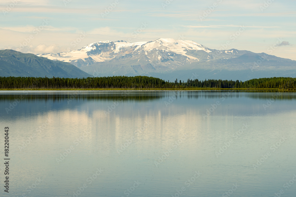 Morcheau Lake and Castle Rock Mountain in British Columbia, Canada
