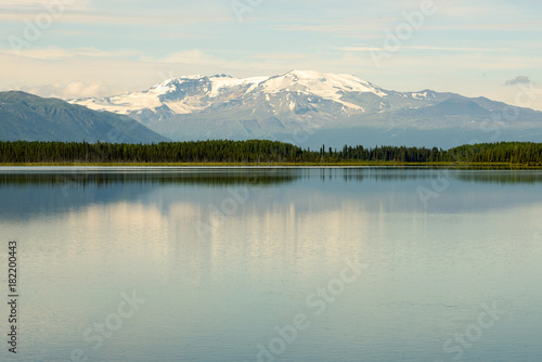 Morcheau Lake and Castle Rock Mountain in British Columbia  Canada