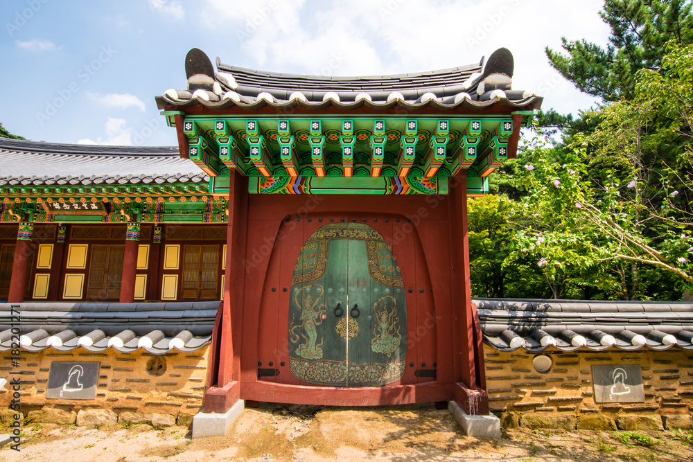 yesan-gun, Chungcheongnam-do, South Korea - Sudeoksa is an old temple in Korea built in 1308. yesan-gun, Chungcheongnam-do, South Korea - Sudeoksa is an old temple in Korea built in 1308.