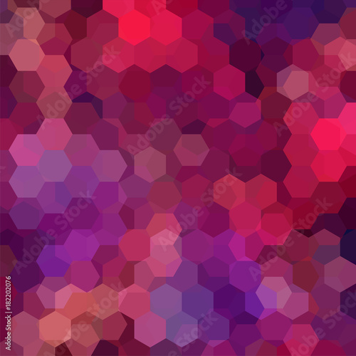 Abstract hexagons vector background. Purple geometric vector illustration. Creative design template.