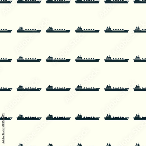 Sea transport vector illustration on a seamless pattern background