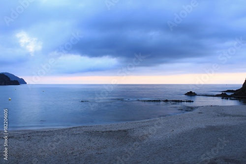 Sunrise on the beach in southern Spain