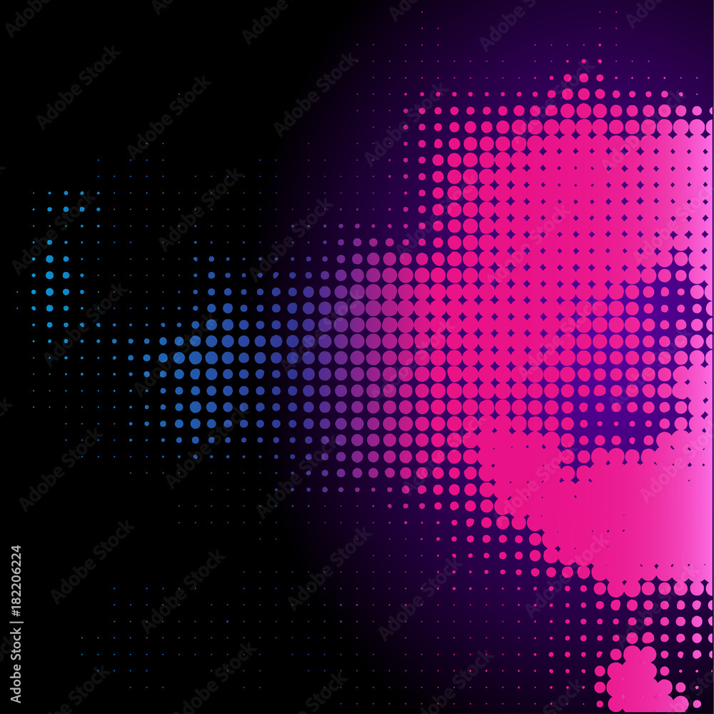 Fototapeta premium Abstract rainbow on a black background