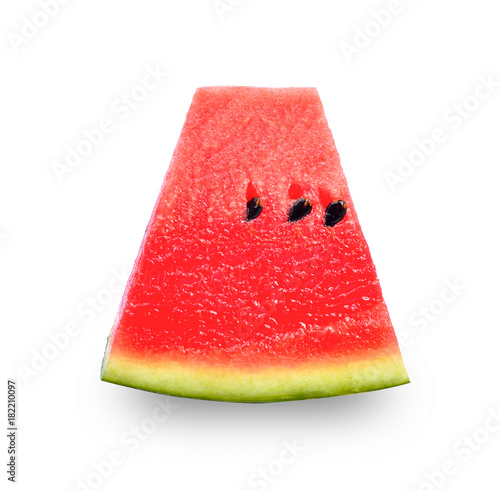 Ripe sweet watermelon isolated on white background