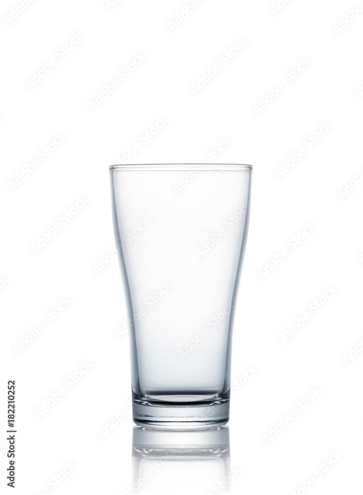 Water glass isolated on white background with clipping path included Water glass isolated on white background with clipping path included