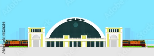 Train Station Vector photo