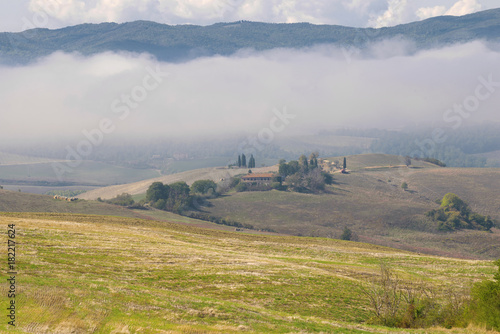 Foggy morning in Tuscany. Italy © sikaraha