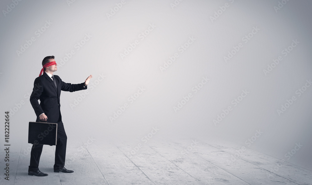 Fototapeta premium Businessman with blindfolds