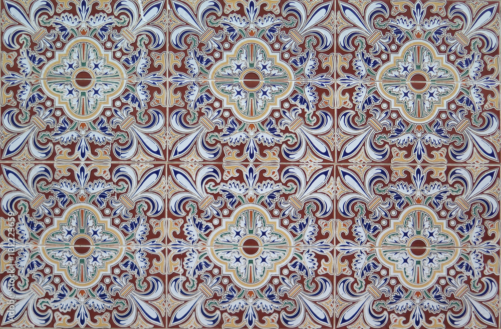 Front wall tiles in Andalusian Village