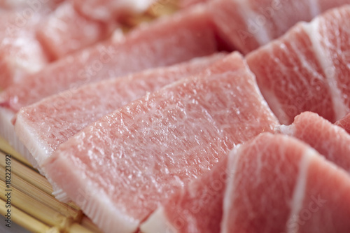 High grade fatty tuna fillet 