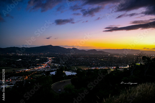 Townsville Qld Australia, view from Castle Hill towards Mt Stuart. © SHANE