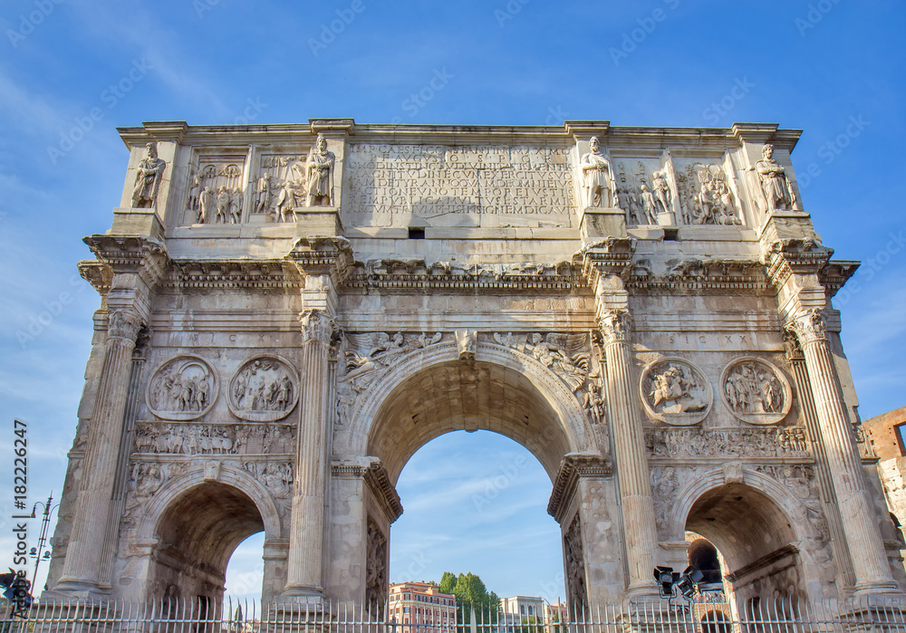Triumphal Arch of Constantine in Rome, Italy