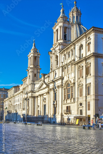 Sant'Agnese in Agone church on the Piazza Navona, Rome