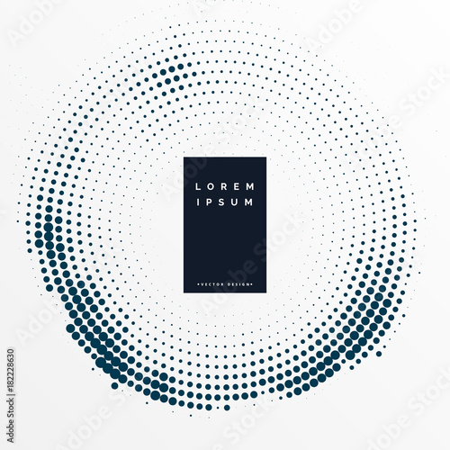 circular halftone abstract background design