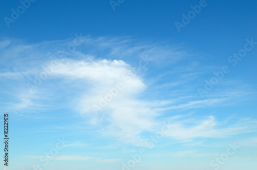Fototapeta Naklejka Na Ścianę i Meble -  Light cirrus clouds and blue sky.