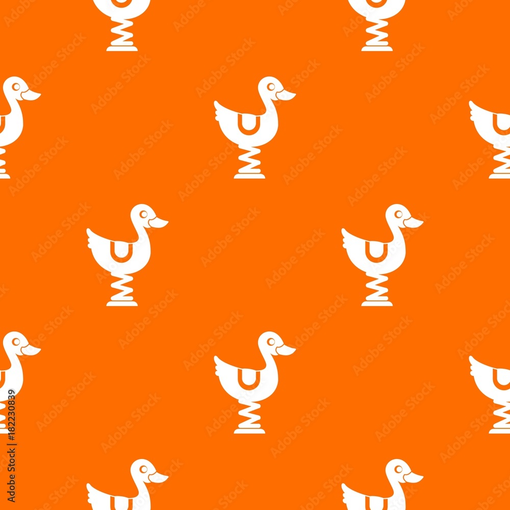 Obraz premium Duck ride in playground pattern seamless