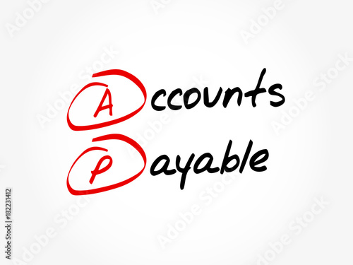 AP - Accounts Payable acronym, business concept background