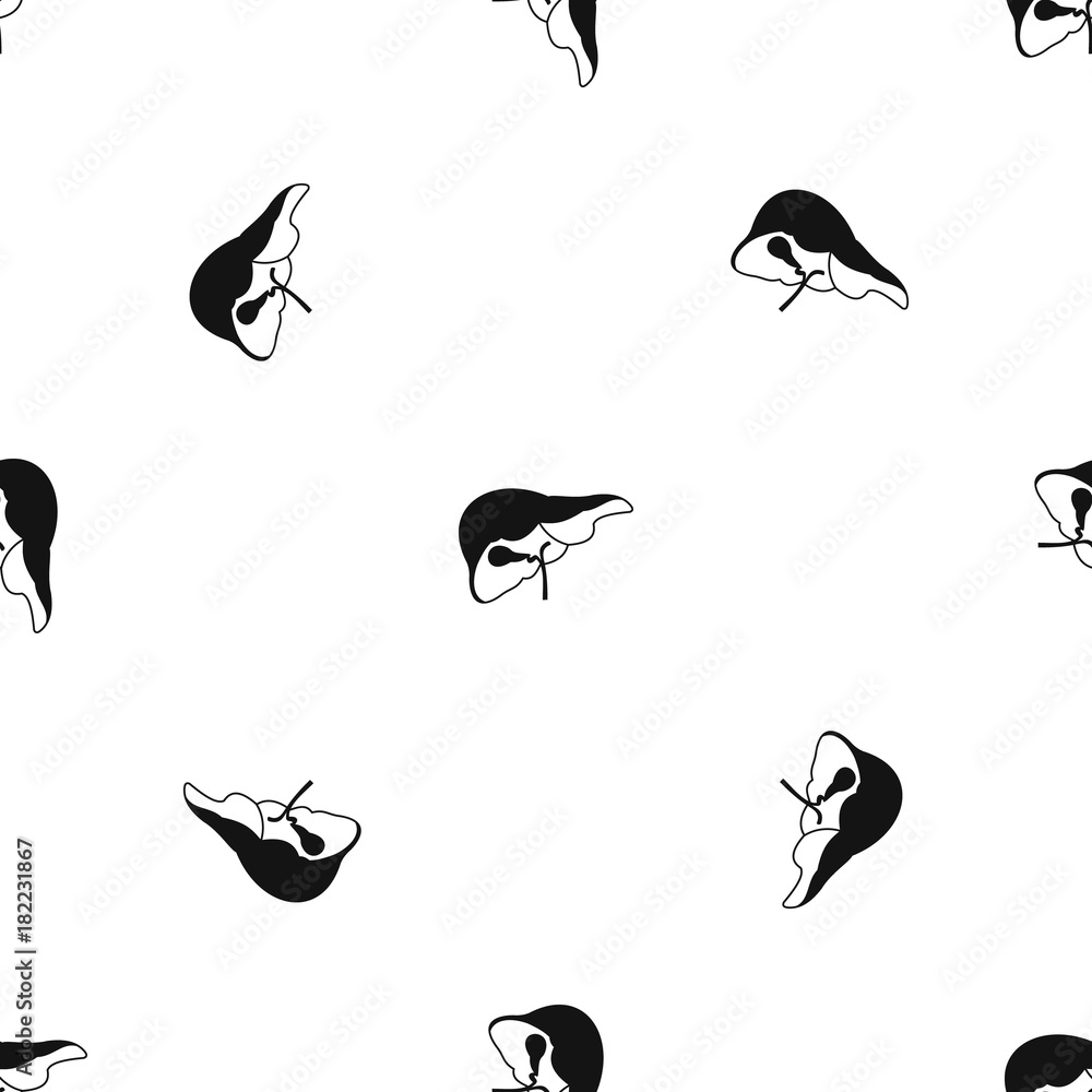 Obraz premium Liver pattern seamless black