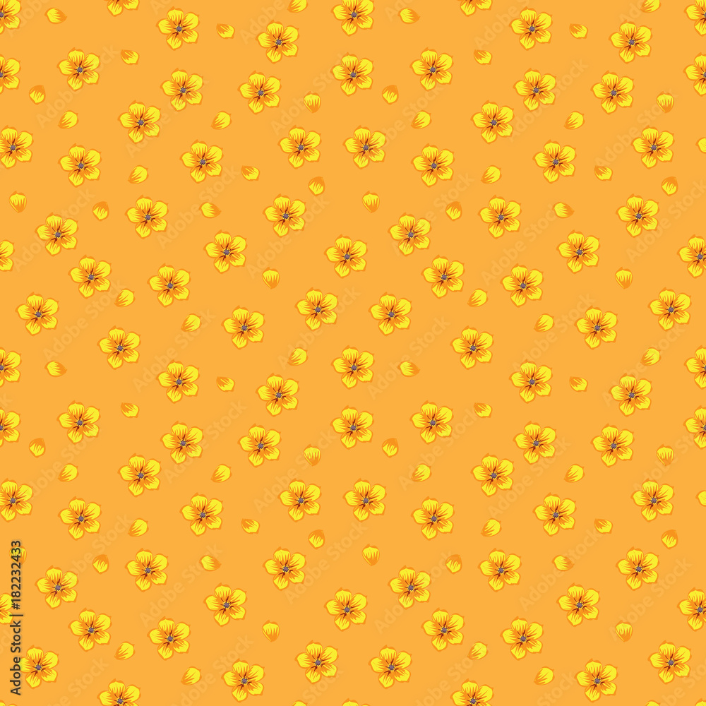 Seamless floral pattern. Background in small flowers for textiles, fabrics, cotton fabric, covers, wallpaper, print, gift wrapping, postcard, scrapbooking. Seamless floral pattern. Background in small flowers for textiles, fabrics, cotton fabric, covers, wallpaper, print, gift wrapping, postcard, scrapbooking.