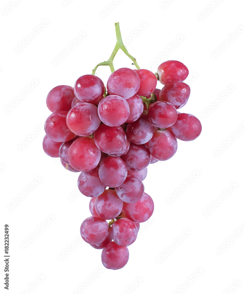 red grapes isolated on white background red grapes isolated on white background