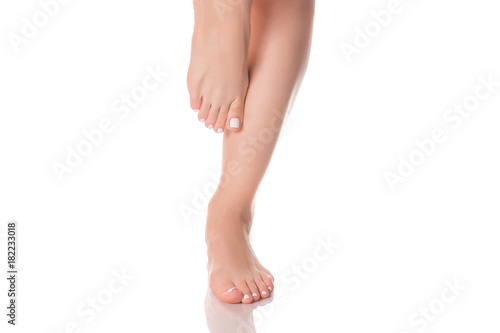 Fototapeta Naklejka Na Ścianę i Meble -  Female feet heel beauty medecine
