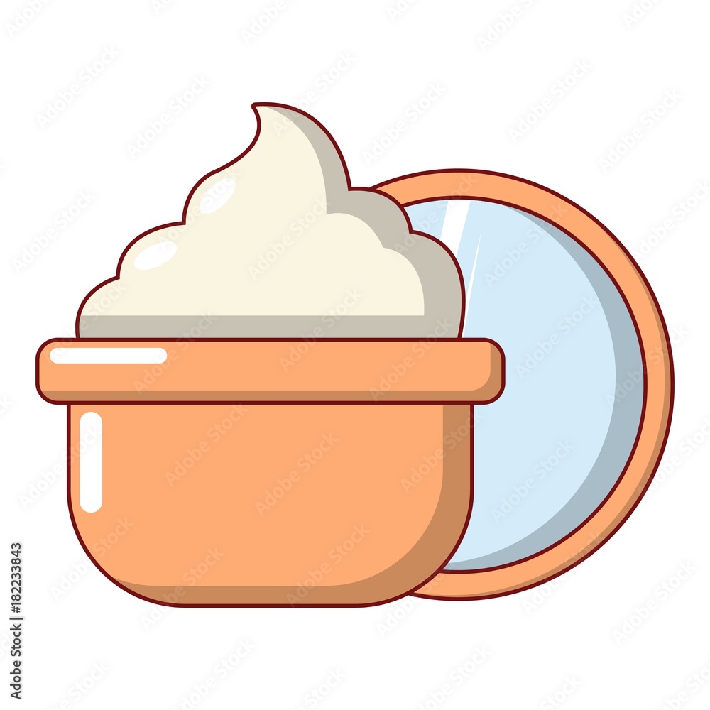Face cream icon, cartoon style Face cream icon, cartoon style