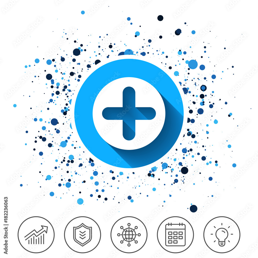 Obraz premium Plus sign icon. Positive symbol.