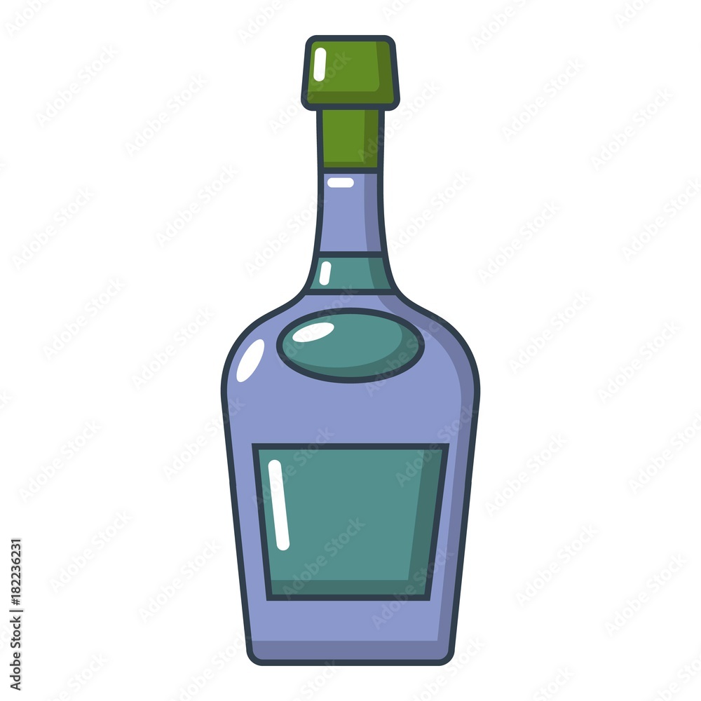 Alcohol icon, cartoon style Alcohol icon, cartoon style