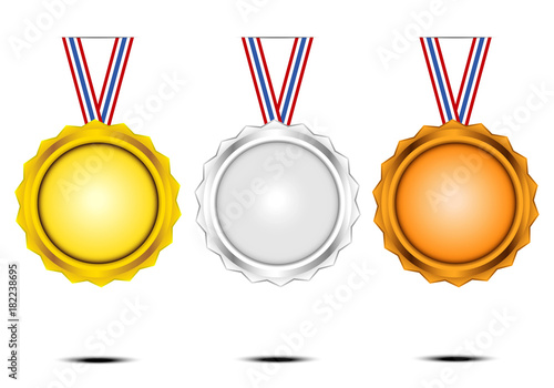 Foto the award coin vector design