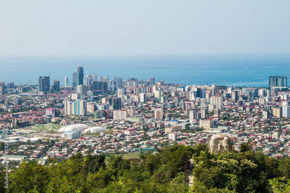 Fototapeta premium Batumi city center, Georgia, view from above