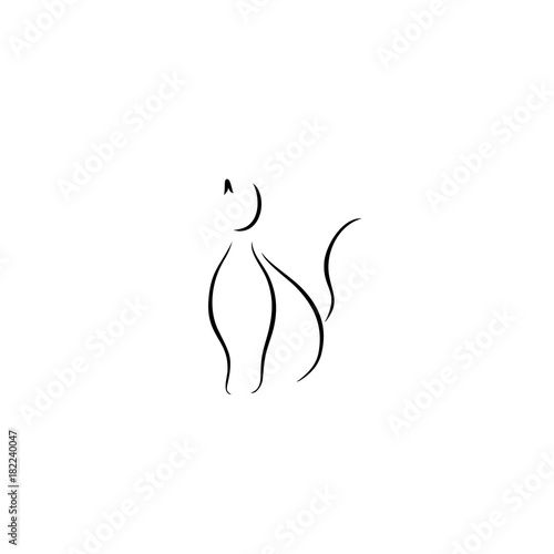 cat icon vector illustration